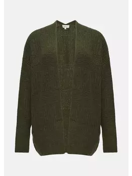 Кардиган sOliver Strickjacke langarm, оливковый