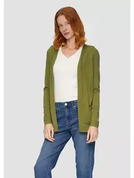 Кардиган sOliver Strickjacke langarm, оливковый