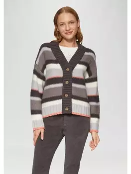 Кардиган sOliver Strickjacke langarm, серый