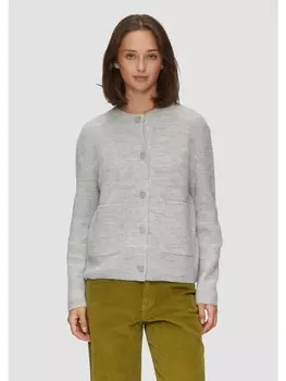 Кардиган sOliver Strickjacke langarm, серый