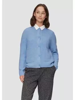 Кардиган sOliver Strickjacke langarm, синий