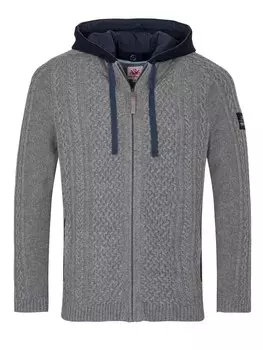 Кардиган SPIETH & WENSKY Knit Cardigan Athan, светло-серый