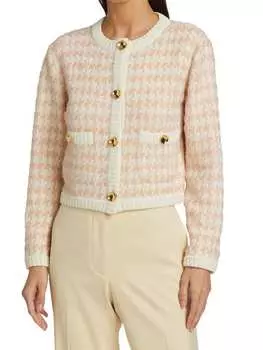 Кардиган St. John с узором, бежевый
