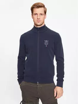 Кардиган стандартного кроя Aeronautica Militare, синий