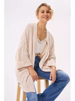 Кардиган стандартного кроя Blue Shadow, бежевый