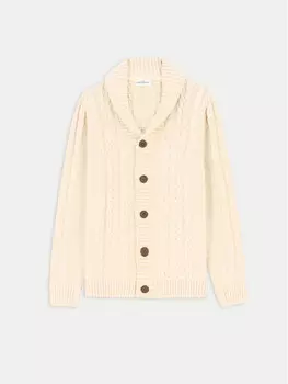 Кардиган стандартного кроя Coccodrillo, бежевый