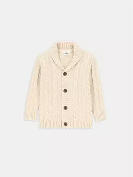 Кардиган стандартного кроя Coccodrillo, бежевый