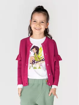 Кардиган стандартного кроя Coccodrillo, розовый