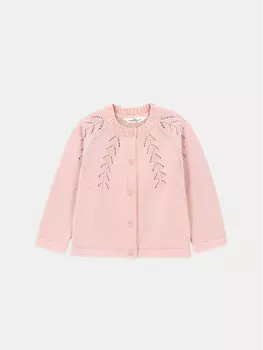 Кардиган стандартного кроя Coccodrillo, розовый