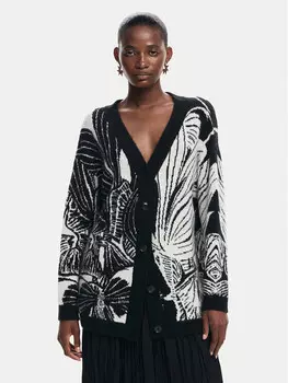 Кардиган стандартного кроя Desigual, черный