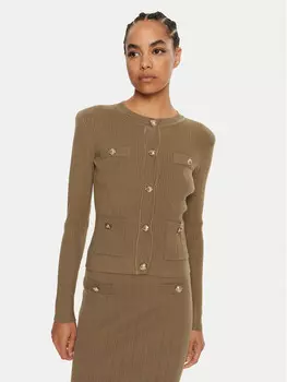 Кардиган стандартного кроя Fracomina, коричневый