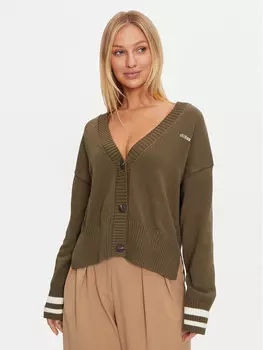 Кардиган стандартного кроя Guess Jeans, хаки