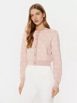 Кардиган стандартного кроя Guess, розовый