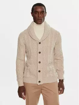 Кардиган стандартного кроя Indicode, экрю