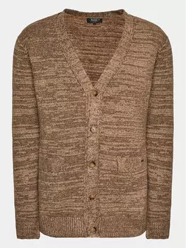Кардиган стандартного кроя Indicode, коричневый