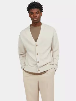 Кардиган стандартного кроя Jack&Jones, бежевый