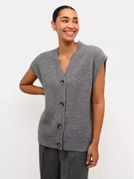 Кардиган стандартного кроя Kaffe, серый