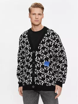 Кардиган стандартного кроя Karl Lagerfeld, черный
