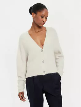 Кардиган стандартного кроя Kontatto, экрю