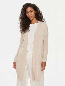 Кардиган стандартного кроя Kontatto, бежевый