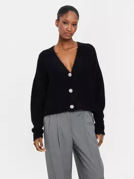 Кардиган стандартного кроя Kontatto, черный