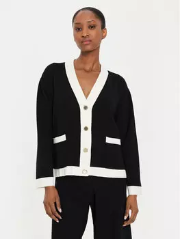 Кардиган стандартного кроя Kontatto, черный