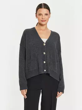 Кардиган стандартного кроя Kontatto, серый