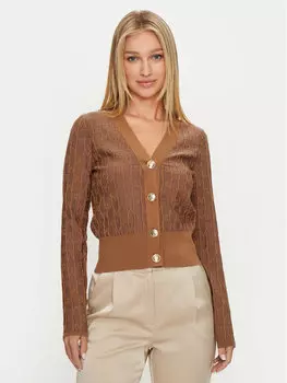 Кардиган стандартного кроя Marciano Guess, коричневый