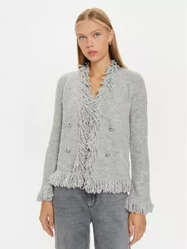 Кардиган стандартного кроя Marella, серый