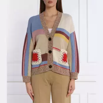 Кардиган стандартного кроя Max Mara, мультиколор