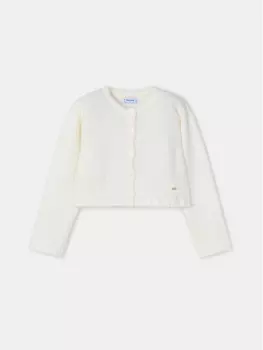 Кардиган стандартного кроя Mayoral, экрю