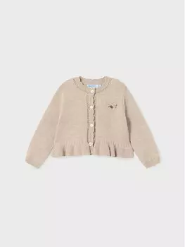 Кардиган стандартного кроя Mayoral, бежевый