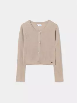 Кардиган стандартного кроя Mayoral, бежевый