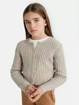 Кардиган стандартного кроя Mayoral, бежевый