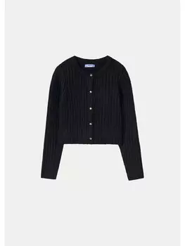 Кардиган стандартного кроя Mayoral, черный