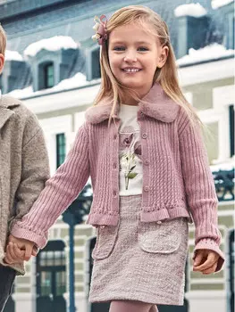 Кардиган стандартного кроя Mayoral, розовый