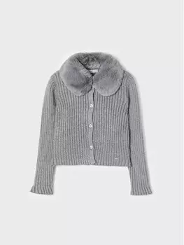 Кардиган стандартного кроя Mayoral, серый