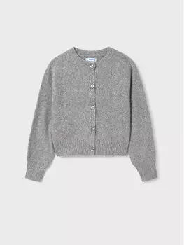 Кардиган стандартного кроя Mayoral, серый