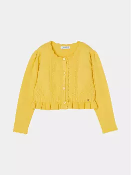 Кардиган стандартного кроя Mayoral, желтый