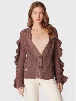 Кардиган стандартного кроя Nkn Nekane, коричневый