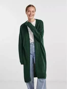 Кардиган стандартного кроя Pieces, зеленый