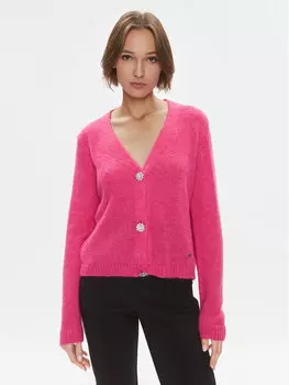 Кардиган стандартного кроя Please, розовый