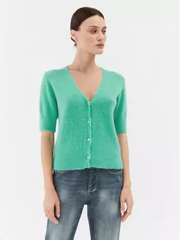 Кардиган стандартного кроя Please, зеленый