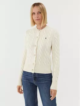 Кардиган стандартного кроя Polo Ralph Lauren, экрю