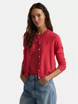Кардиган стандартного кроя Polo Ralph Lauren, красный