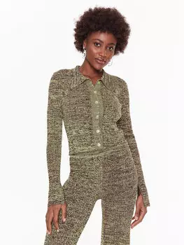 Кардиган стандартного кроя Remain, зеленый