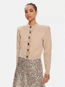 Кардиган стандартного кроя Rotate, бежевый