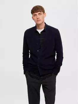 Кардиган стандартного кроя Selected Homme, синий