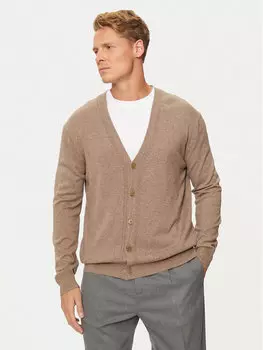 Кардиган стандартного кроя Sisley, бежевый