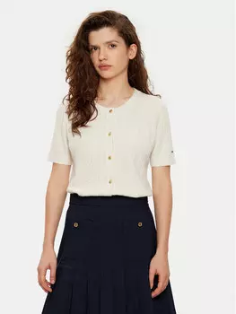 Кардиган стандартного кроя Tommy Hilfiger, экрю